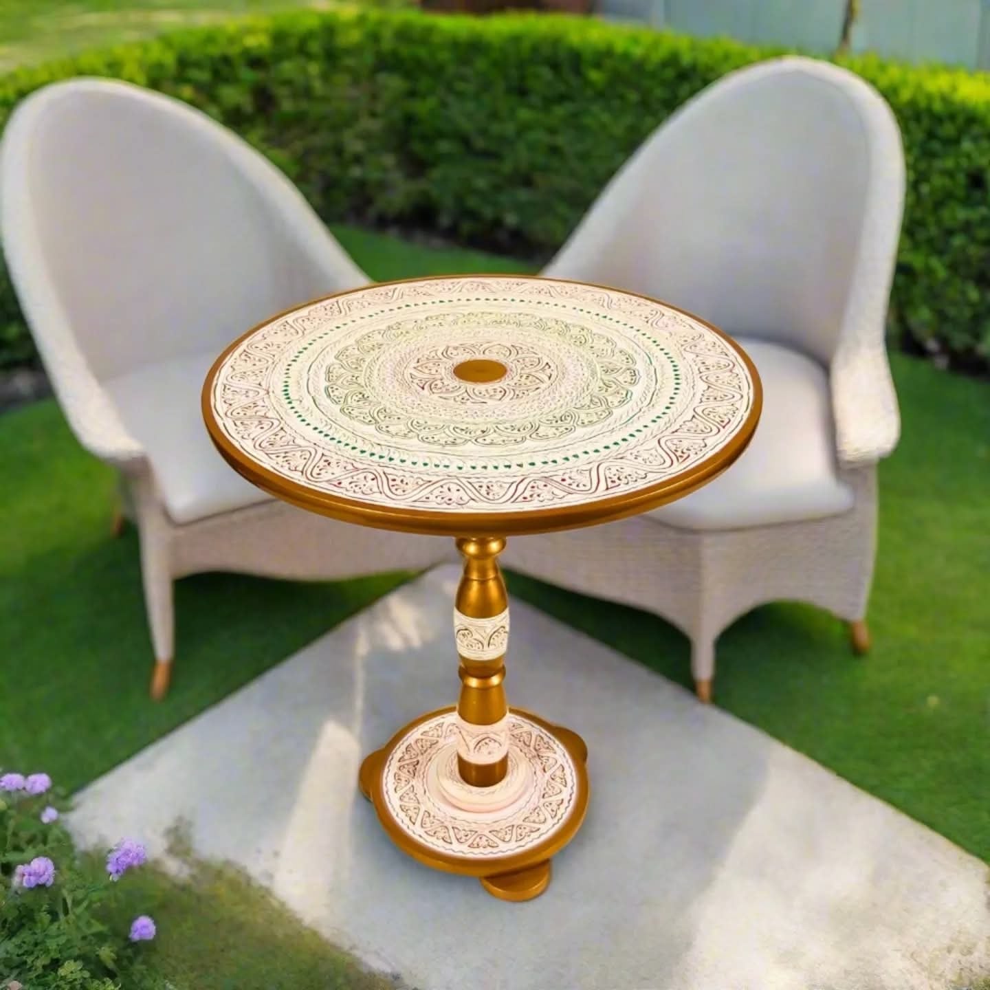 Wooden Handmade Artistic Naqshi Coffee Table