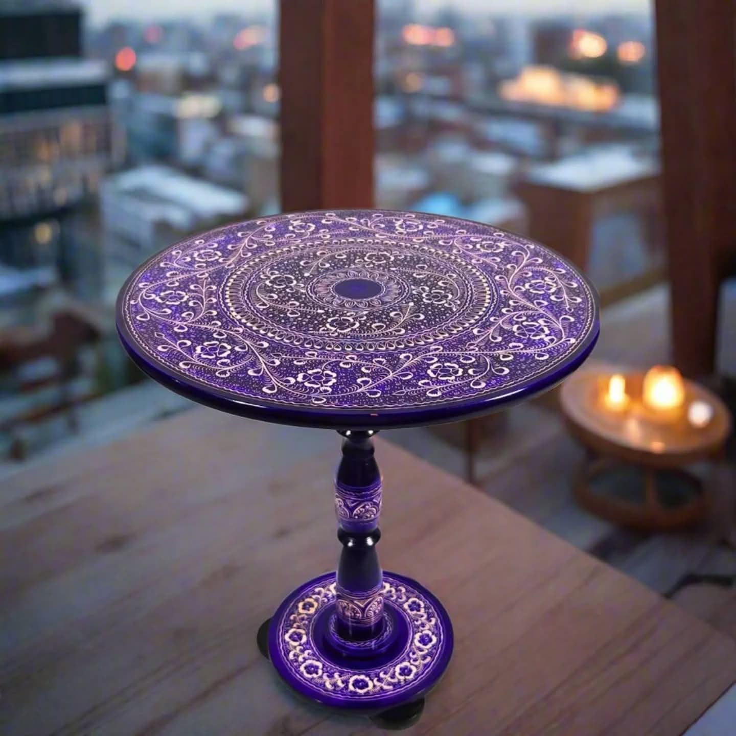 Wooden Handmade Artistic Naqshi Coffee Table